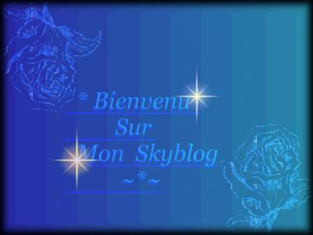 Tout d'abord je vous fait un souhait qui es la bienvenue 